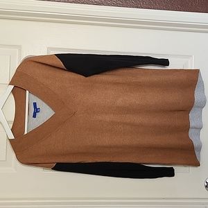Apt. 9 XS Tricolor V Neck Sweater Tunic